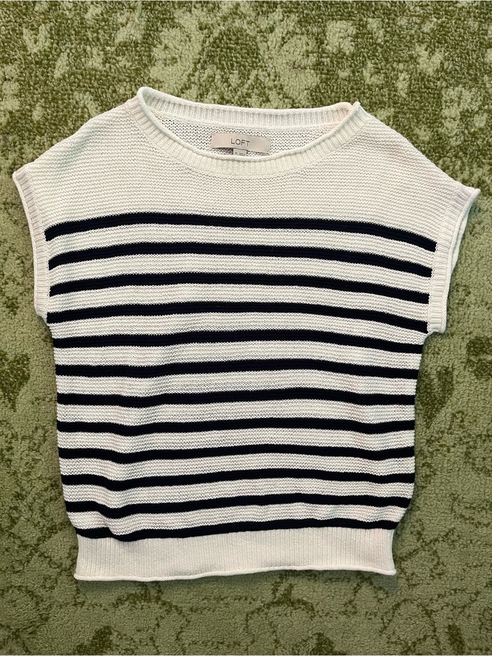LOFT Lightweight Knit Top in White